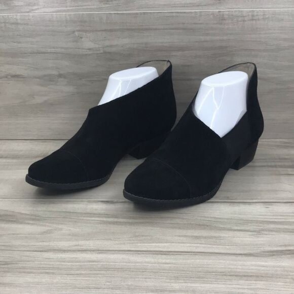 Blondo Ankle Boots Women's 6.5 Black Waterproof Suede Leather Booties - Picture 1 of 10
